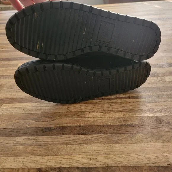 Coach Talen Womens Black Leather Quilted Winter Boots Zip Up Faux Fur Q244 - Picture 8 of 14